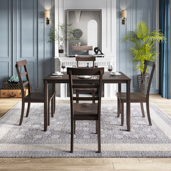Rosalind Wheeler Fulks 4 - Person Dining Set | Wayfair