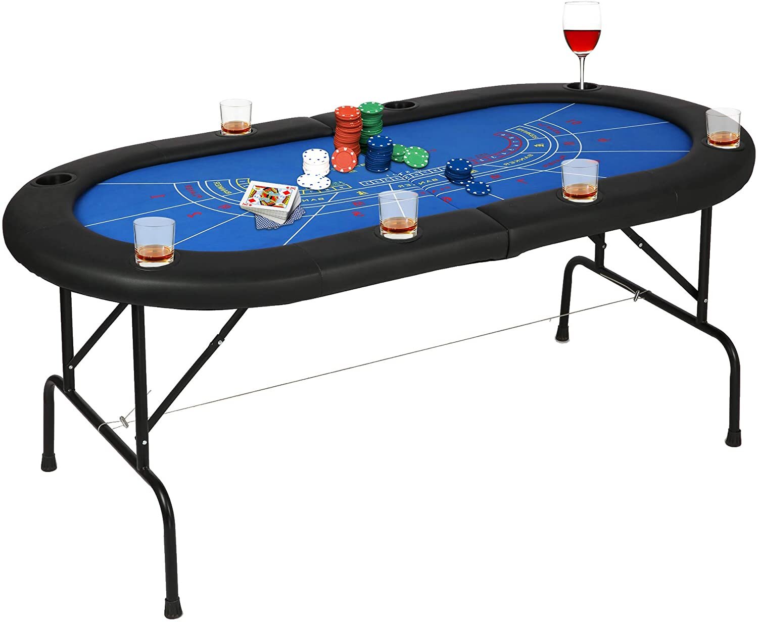 LUCKYREMORE 70.8'' 8 - Player Poker Table