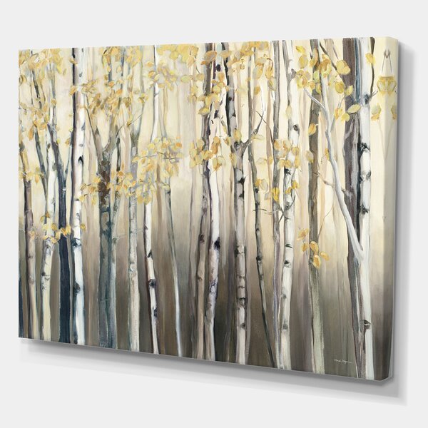 Birch Forest Mini Canvas Acrylic Painting