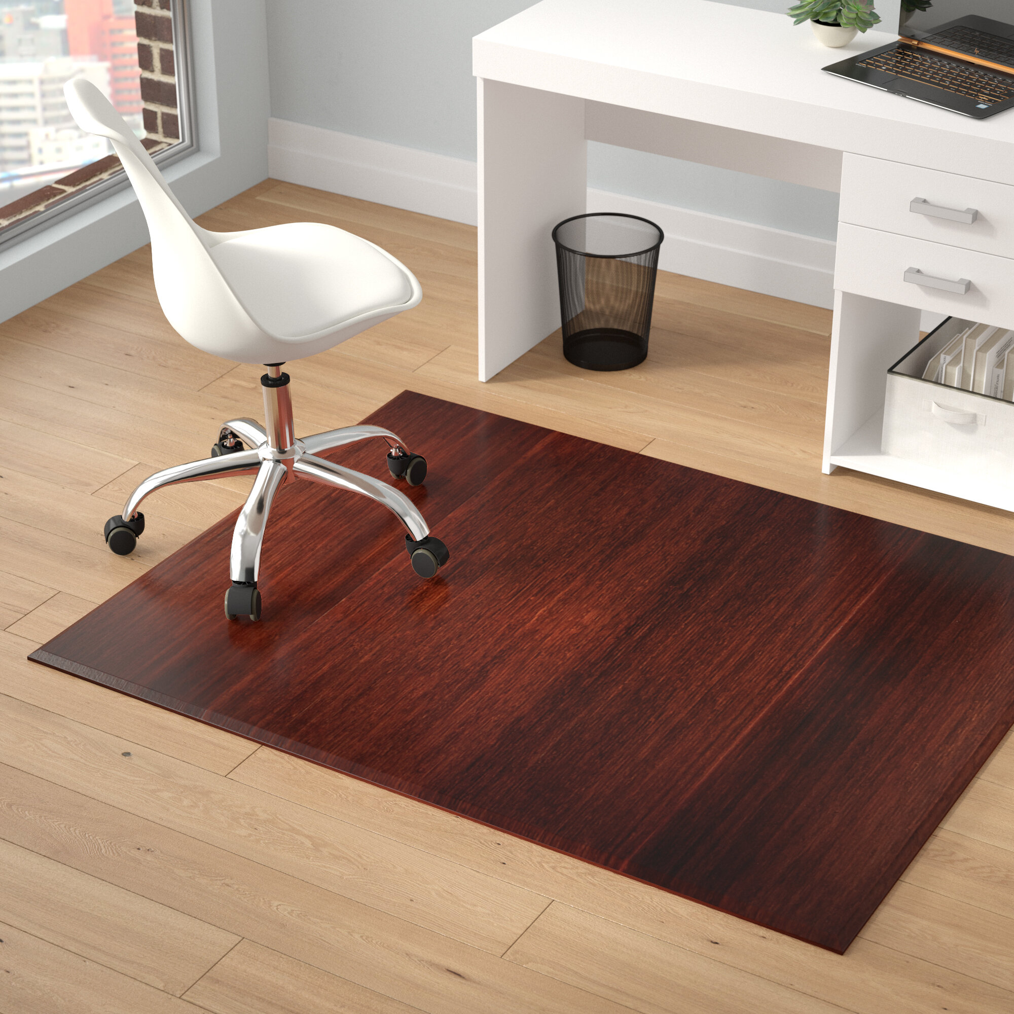35X47 Inches Straight Edge Rectangular Stur Office Chair Mat For Hardwood Floor 