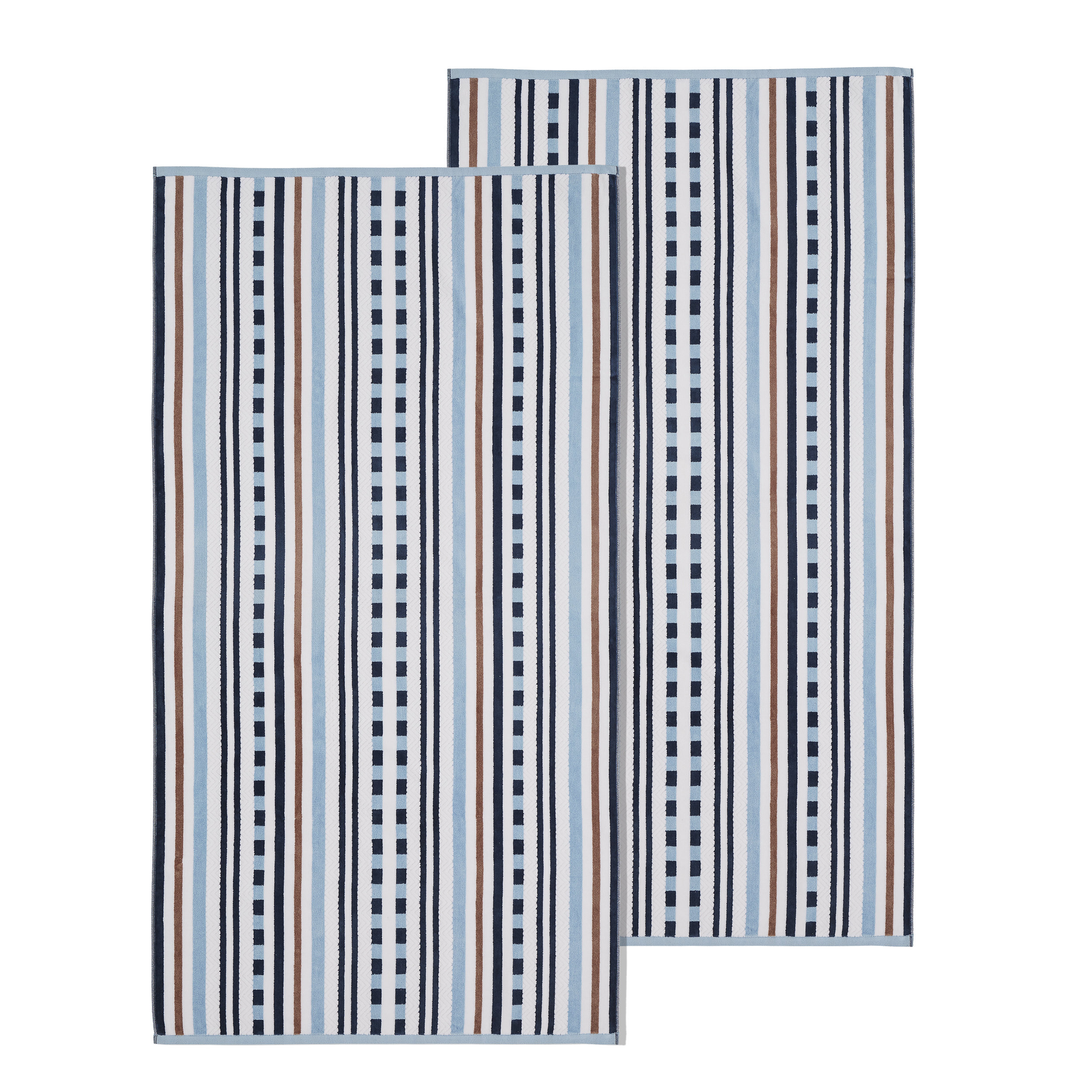 Blue Nile Mills 2 Piece 100 Cotton Beach Towel Set Wayfair