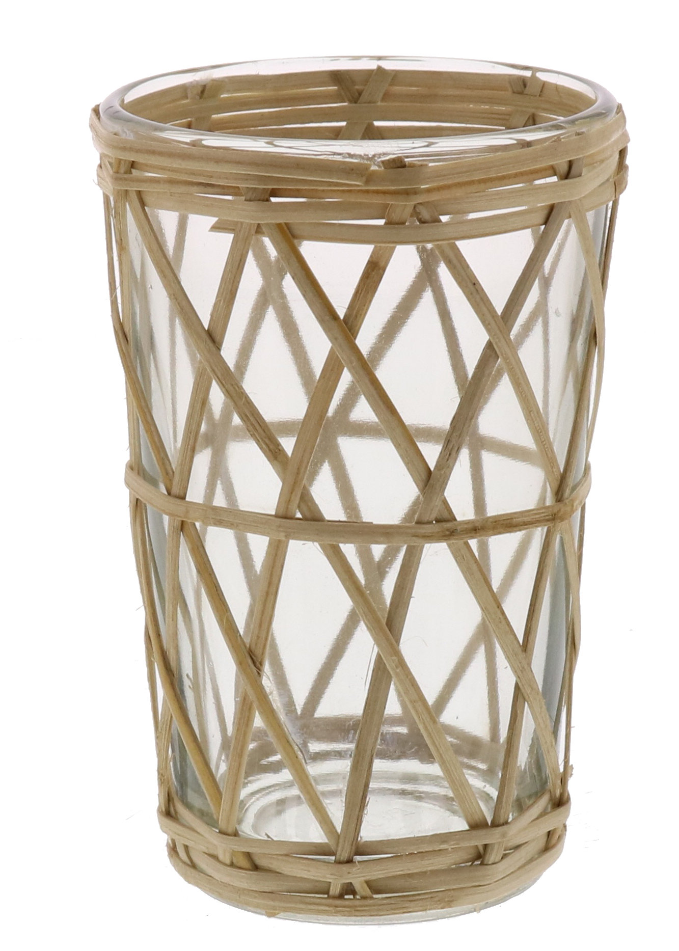 Bay Isle Home Cane Cris Cross Small Glass Votive Holder Wayfair