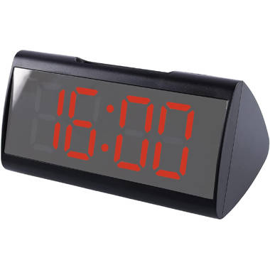 Cute Bedside LED Digital Alarm Clock Temperature Snooze Table Night Light 