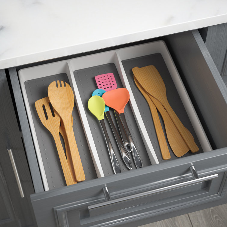 2'' H x 13.12'' W x 16'' D Flatware & Kitchen Utensils Drawer Organizer