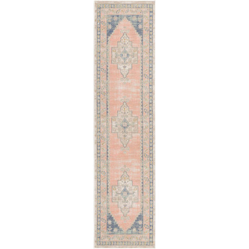 Bungalow Rose Shauntrelle Performance French Blue Rug & Reviews | Wayfair