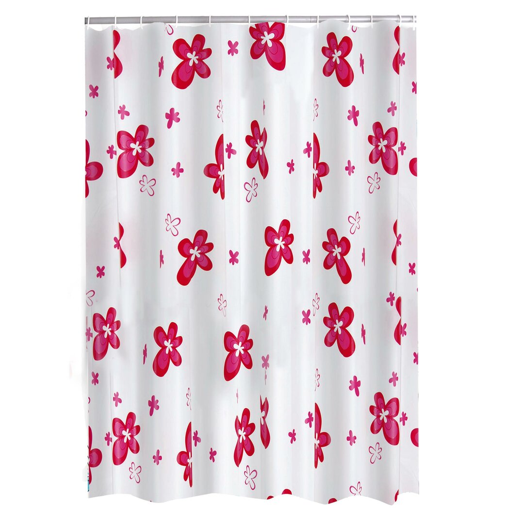Shower Curtain gray,pink