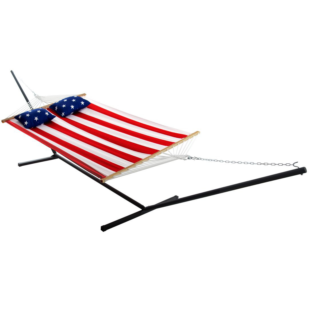 Arlmont & Co. Double Spreader Bar Hammock with Stand Wayfair