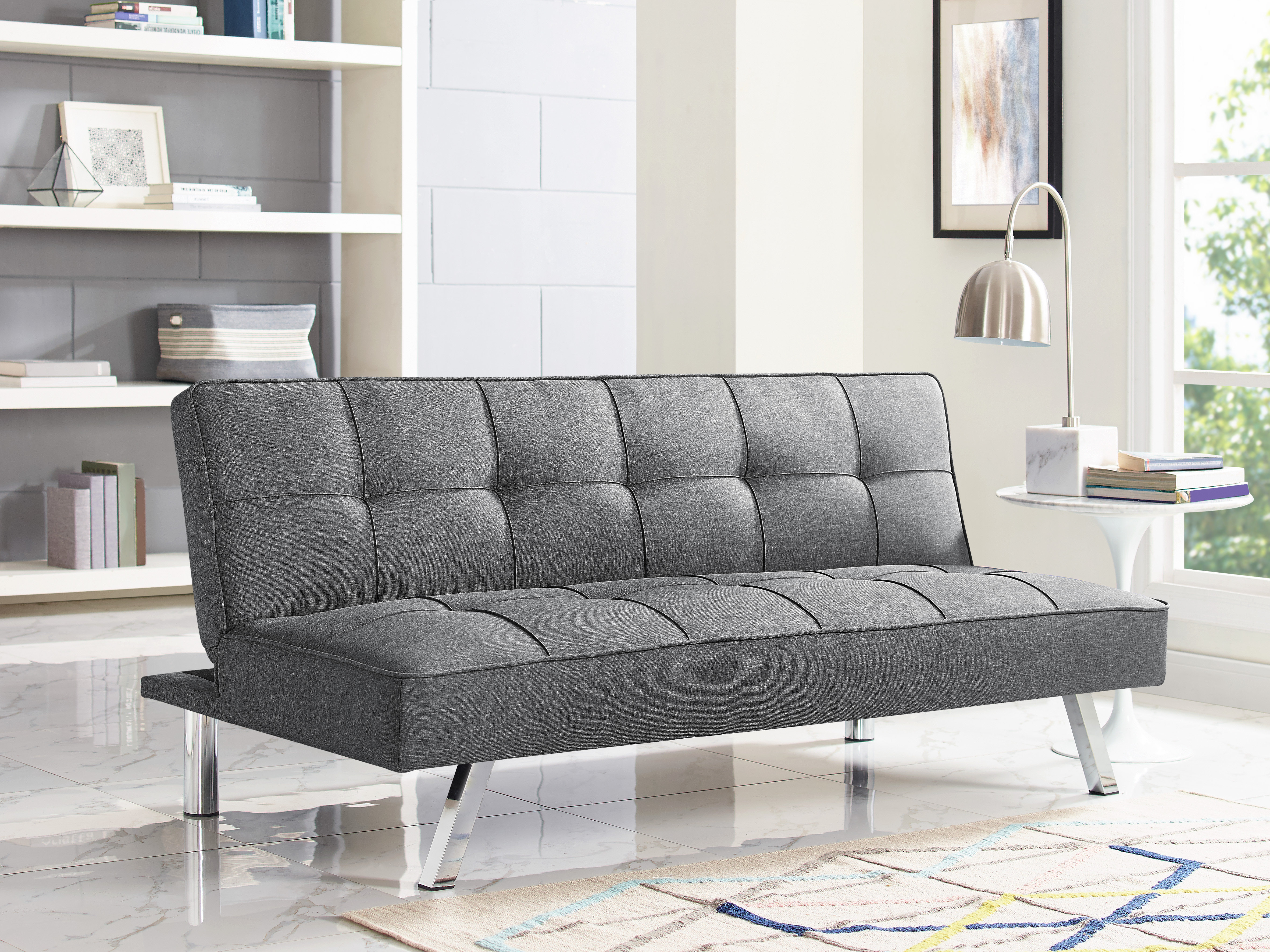66.1″ Wide Tufted Back Convertible Sofa