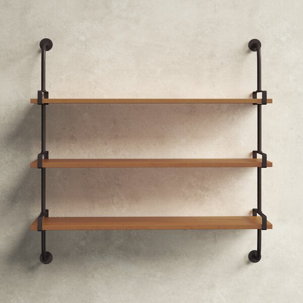 Metal Set of 3 NEX Floating Shelves Wall Mounted Shelf Picture Ledges 16.5Inch 
