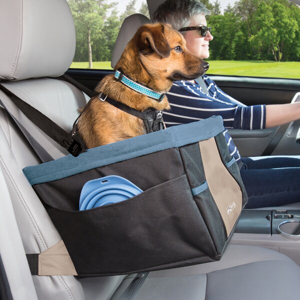 Godagoda Pet Dog Car Booster Seat CarrierPortable Foldable Carrier with Seat Belt 