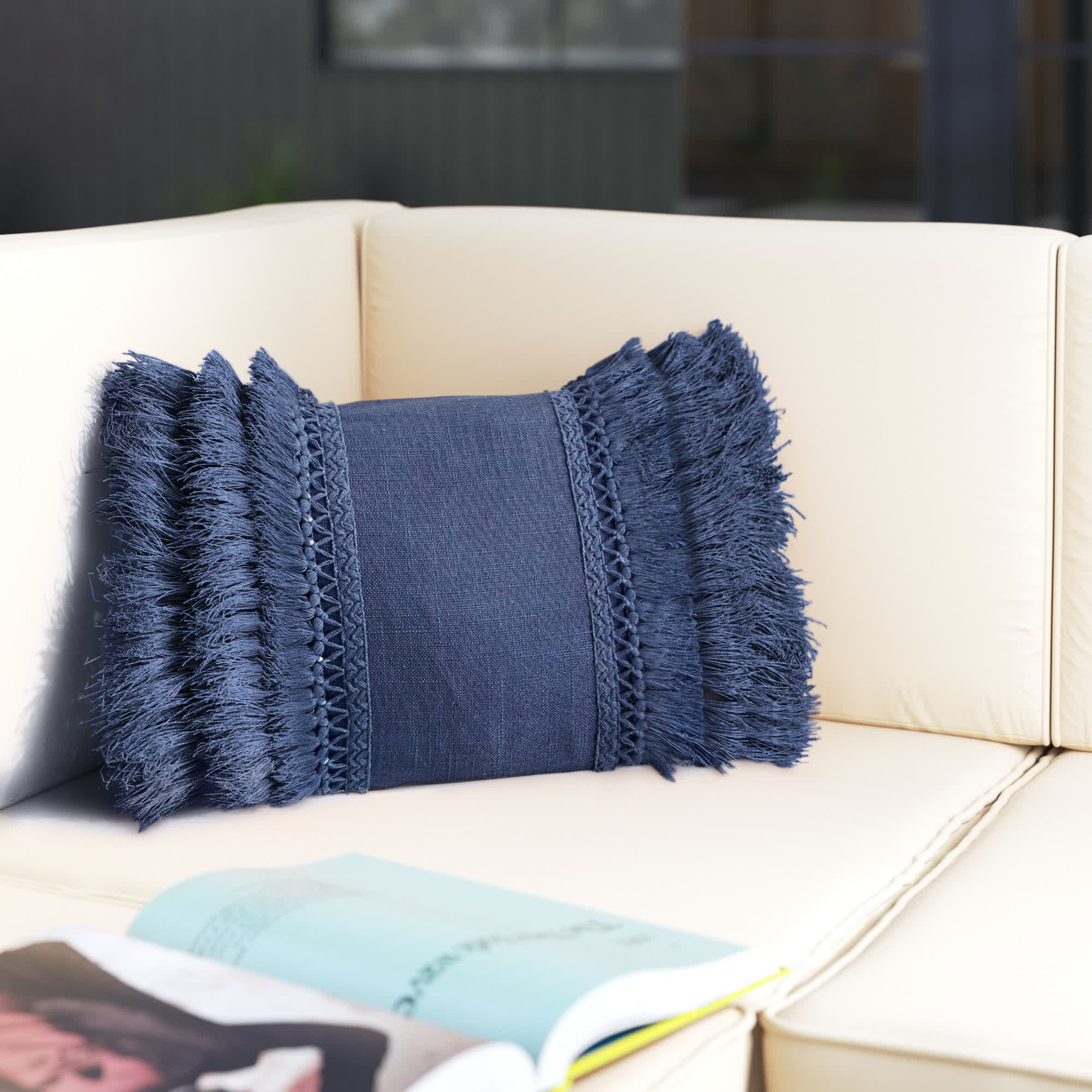 Langley Street Cowger Rectangular Cotton Pillow Cover and Insert & Reviews  | Wayfair