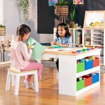 STUDY DESK AND CHAIR SET School Drawing Homework Table Stool For Kids Children 