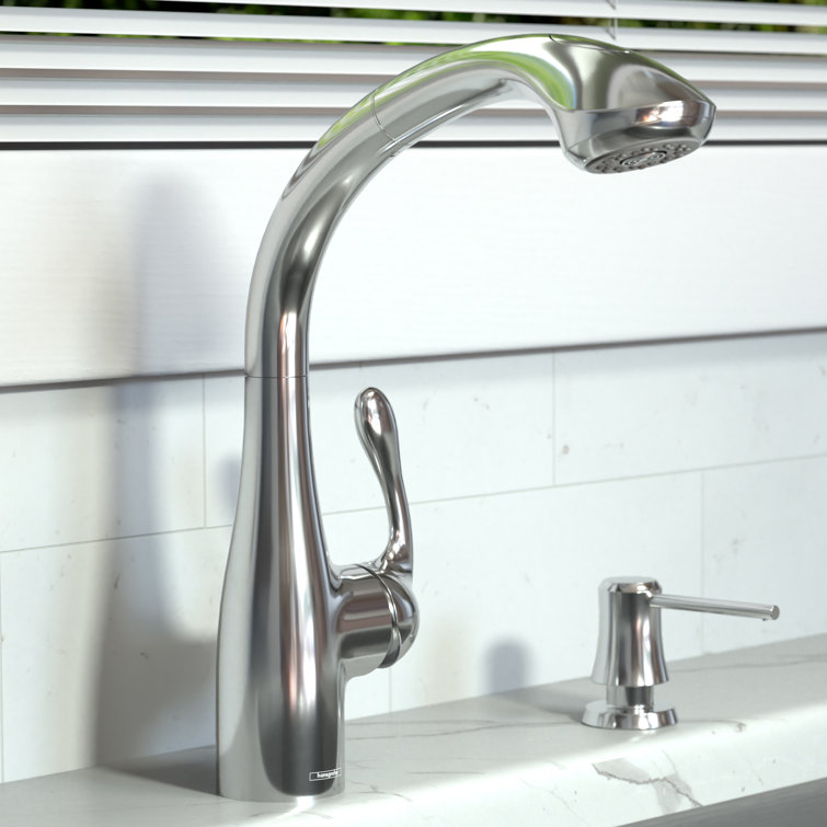 Hansgrohe Allegro E Pull Down Single Handle Kitchen Faucet ...