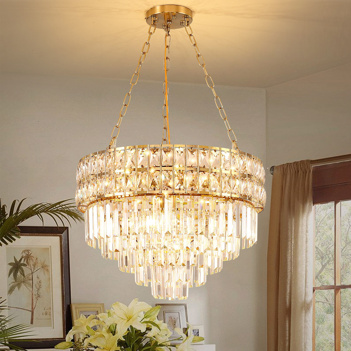 Mercer41 Isau 11 Light Dimmable Empire Chandelier & Reviews Wayfair
