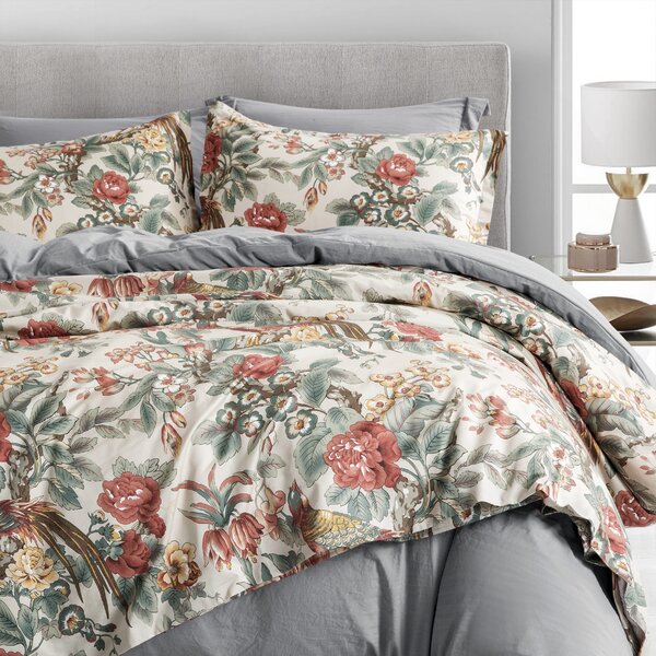Floral Mustard DUVET COVER WITH PILLOW CASE QUILT COVER BEDDING SET ALL SIZE 