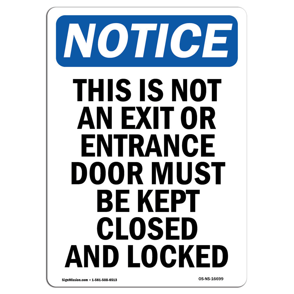 SignMission Notice This Is Not An Exit Or Sign Wayfair SignMission Notice This Is Not An Exit Or Sign Wayfair