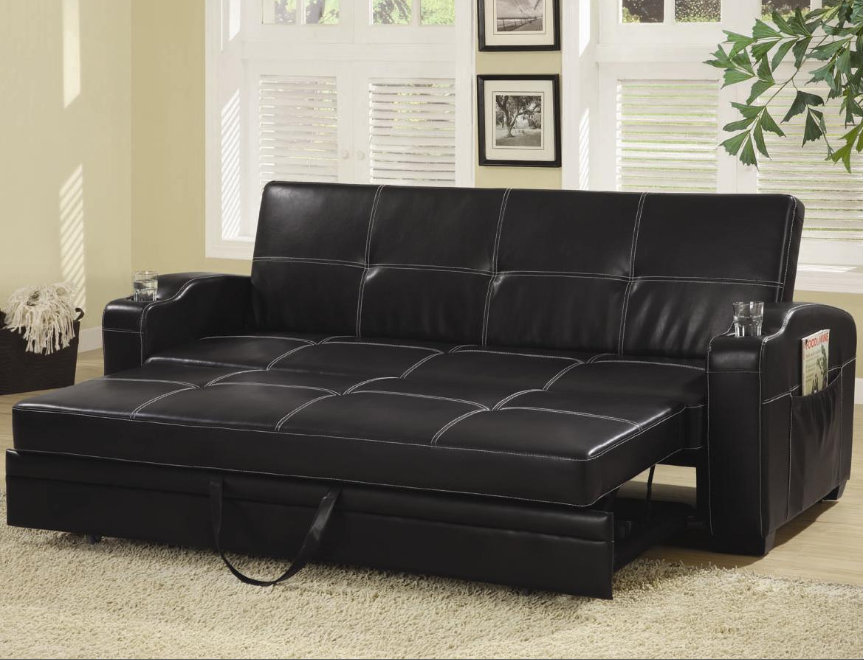 Wildon Home® 85.7'' Vegan Leather Sleeper Sofa & Reviews Wayfair