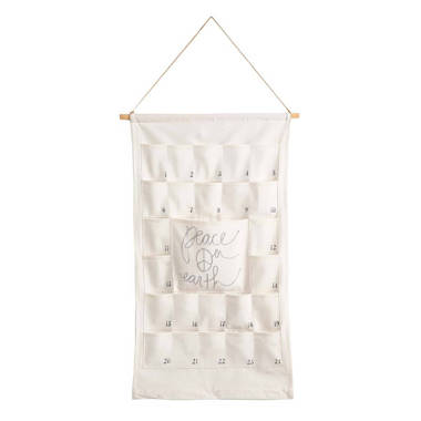 Trinx All-Natural Hanging Fabric Advent Calendar | Wayfair
