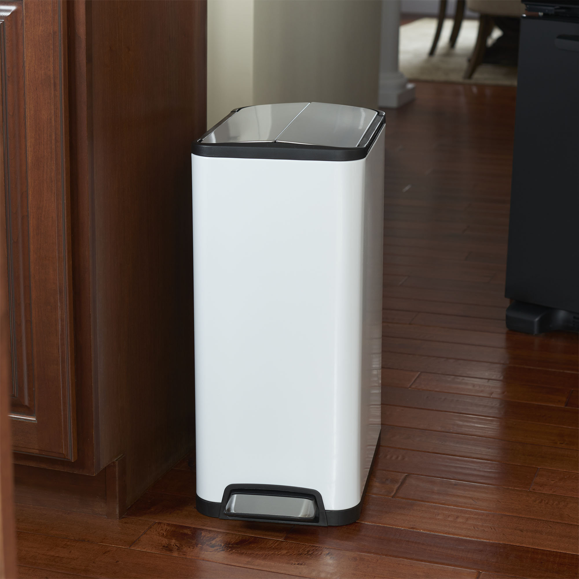 Dotted Line™ Tom Slim Stainless Steel 8 Gallon Step On Trash Can & Reviews  | Wayfair