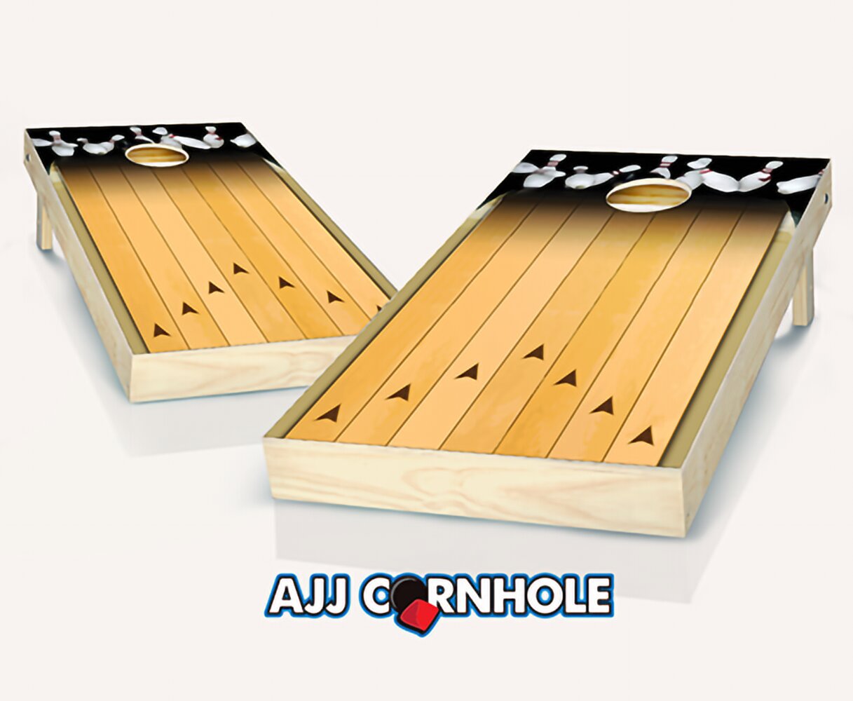 2 Sizes Bowling Alley Cornhole Board Set Many Options Available 