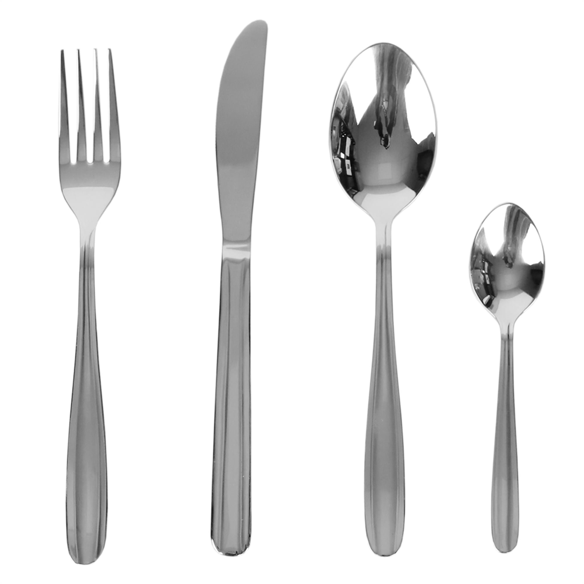 Ebern Designs Jennise Stainless Steel Flatware Set Service for 4