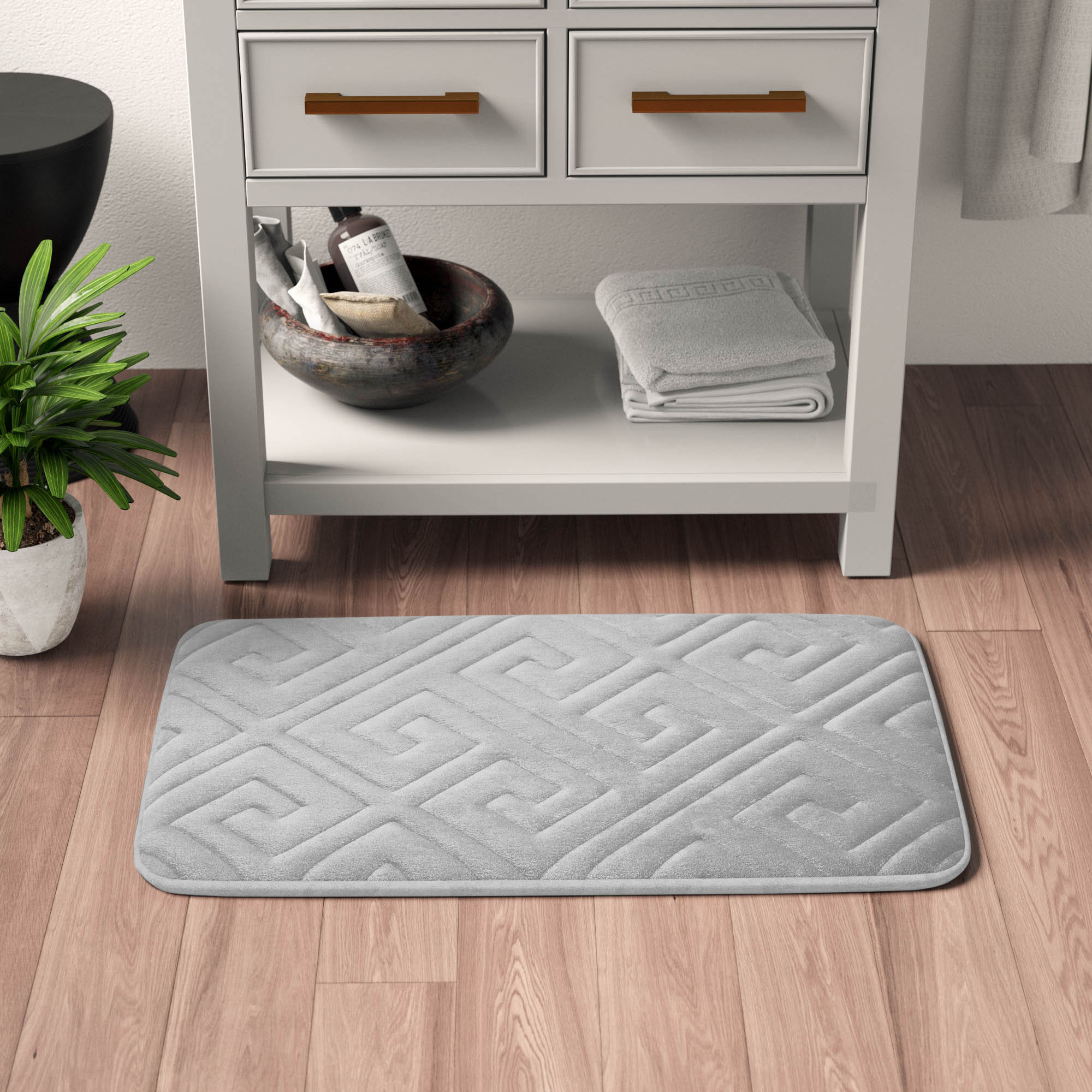 Mercer41 Bisa Micro Plush Bath Rug & Reviews Wayfair