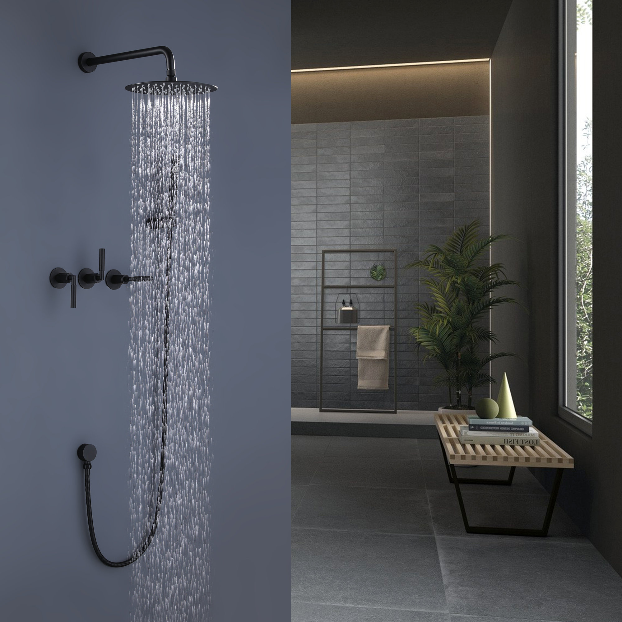 HMEGAO Adjustable Shower Head Roughin Valve Wayfair