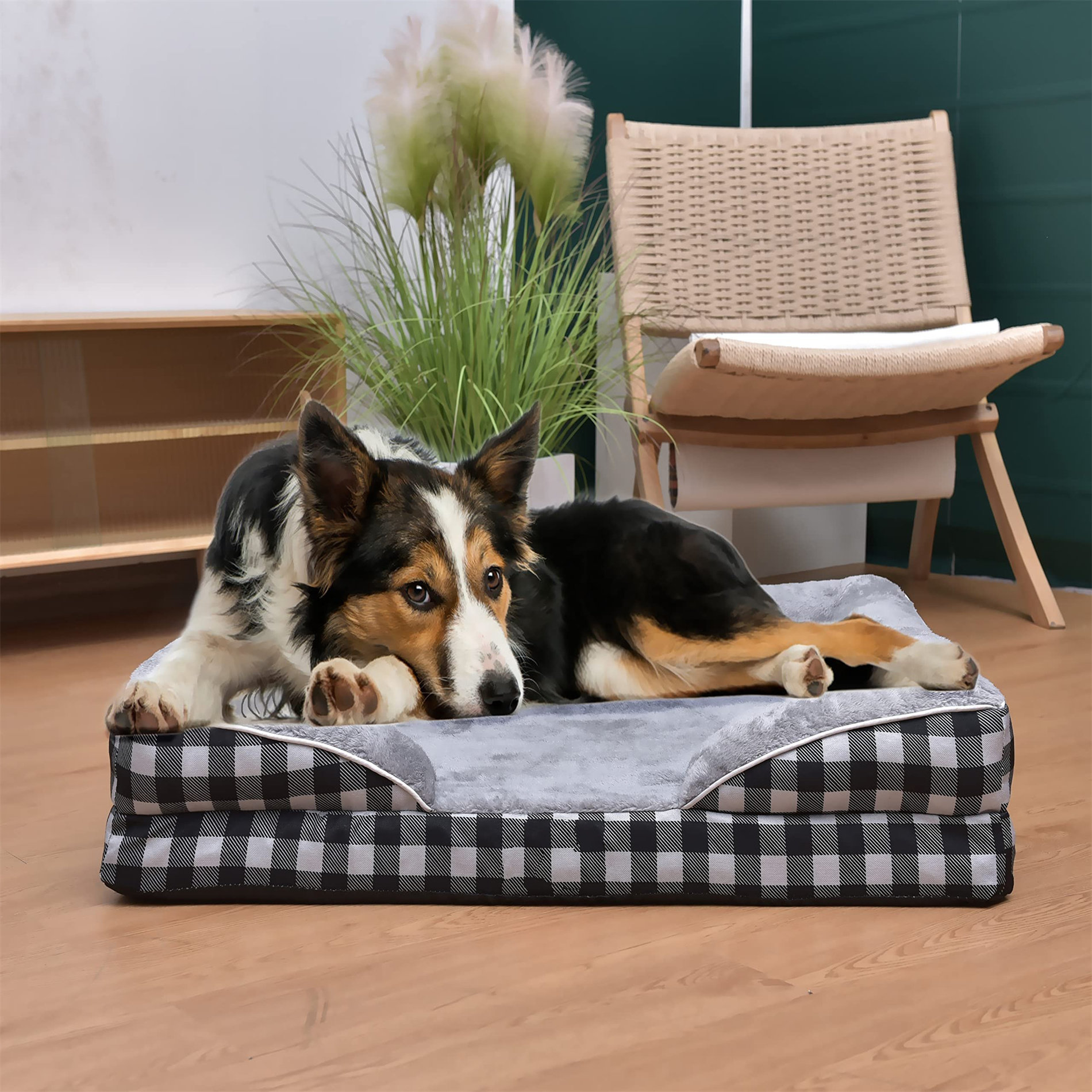 orthopedic dog bed washable cover