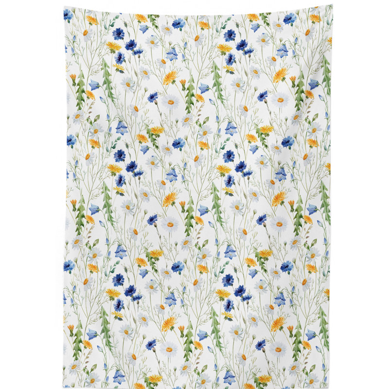 Bless international Rectangle Floral Polyester Tablecloth | Wayfair