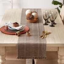 Cotton Table Runner Brown 50x140 cm by Ib Laursen 