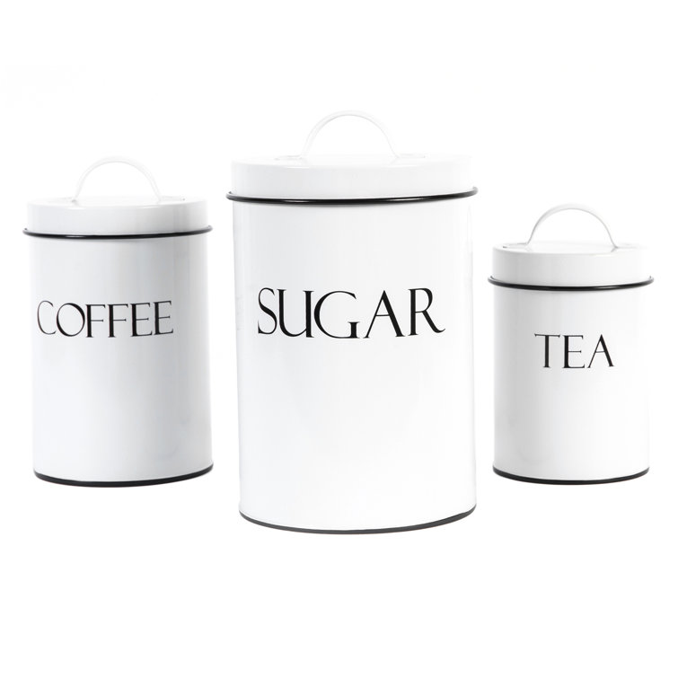 Outshine Farmhouse Nesting 3 Piece Kitchen Canister Set