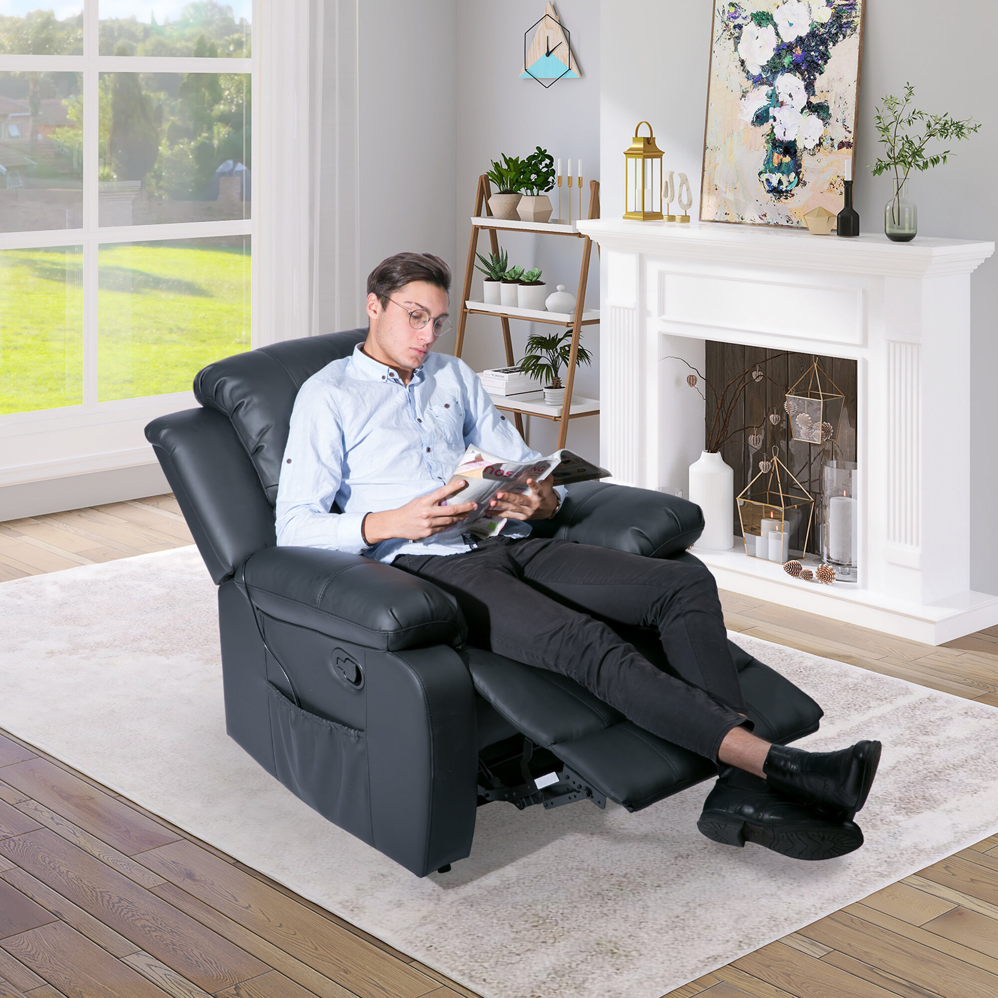 heated massage recliner sofa