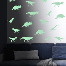 GLOW in DARK STARS MOONS PLANETS wall stickers 258 decals Saturn Earth 