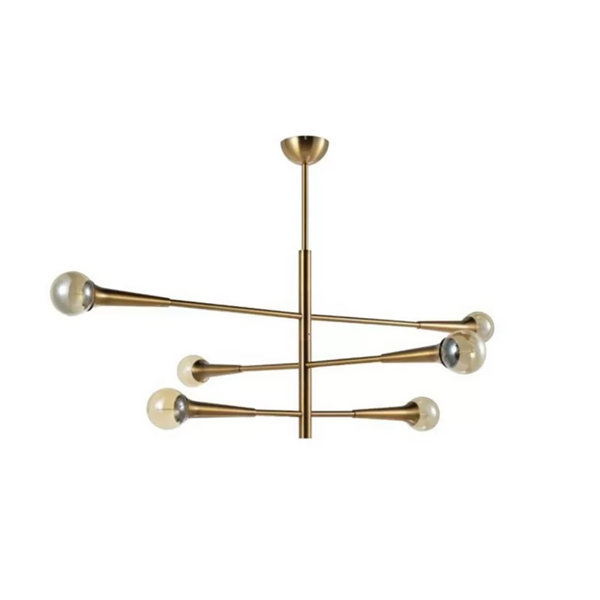 Corrigan Studio® Rancourt 6 - Light Sputnik Modern Linear Chandelier ...