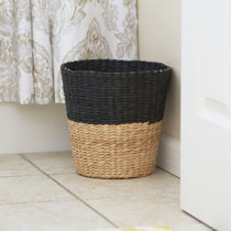 Wayfair | Wicker & Rattan Bathroom Trash Cans You'll Love in 2022