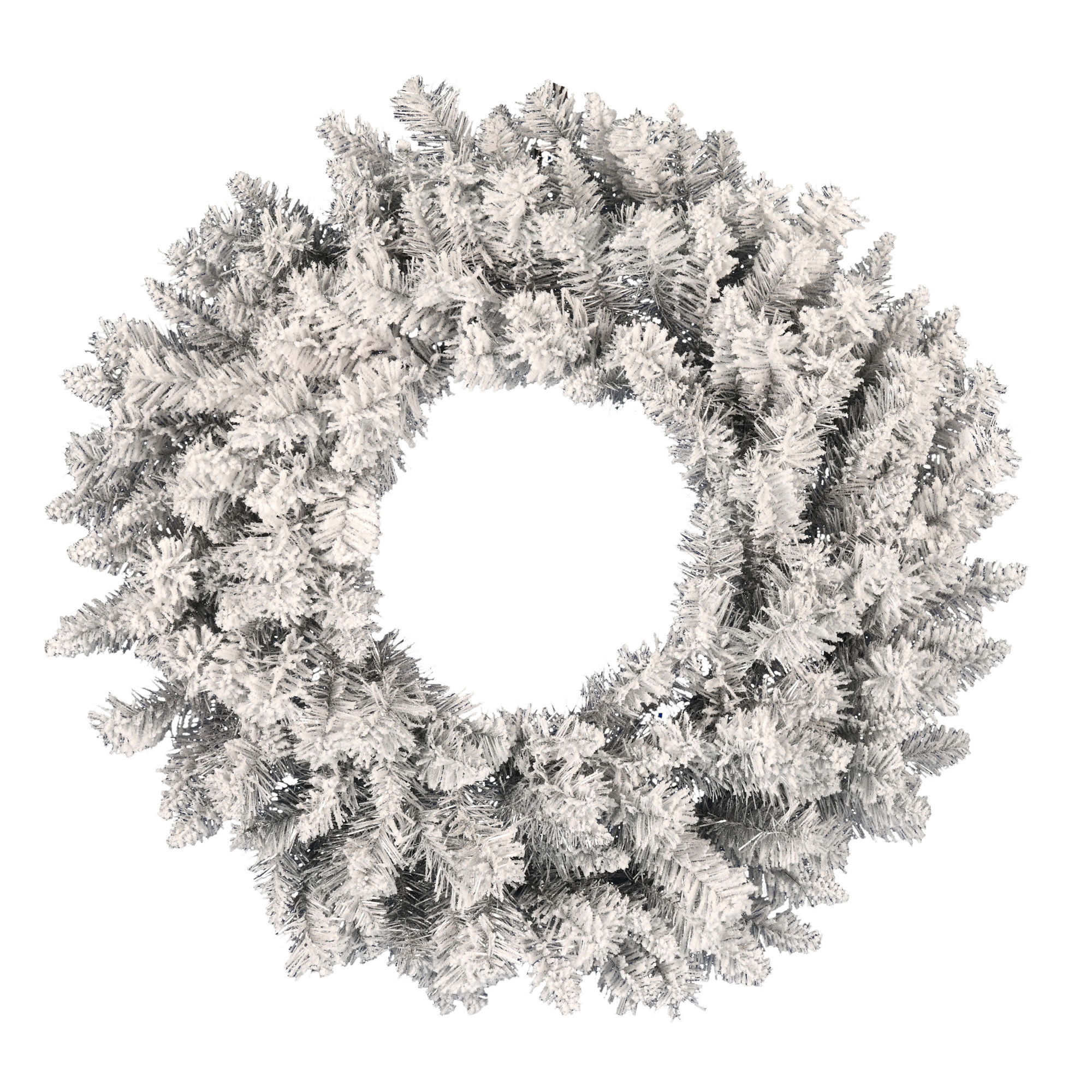 The Holiday Aisle® Artificial Frosted Fir Wreath Wayfair