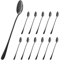 Stainless Steel Soda Spoons Latte Coffee Sundae Ice Cream Measuring Spoon N7 