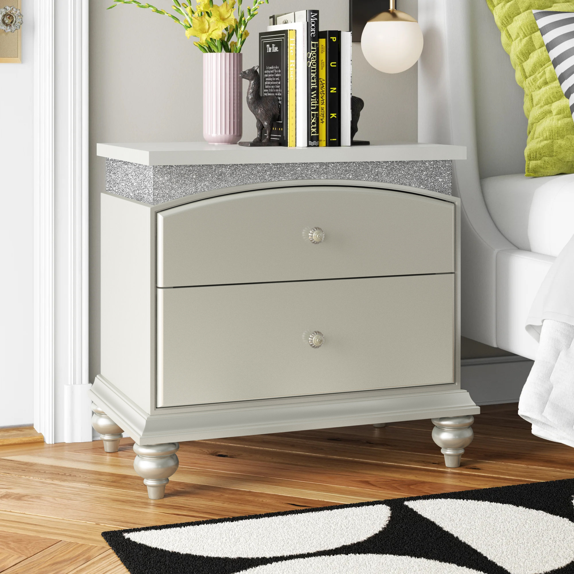 Etta Avenue™ Gemma Solid + Manufactured Wood Nightstand Wayfair