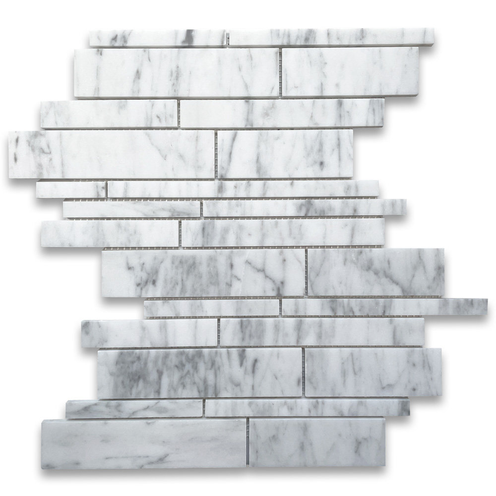 Marble Online 10" x 13" Marble Brick Joint Mosaic Wall & Floor Tile