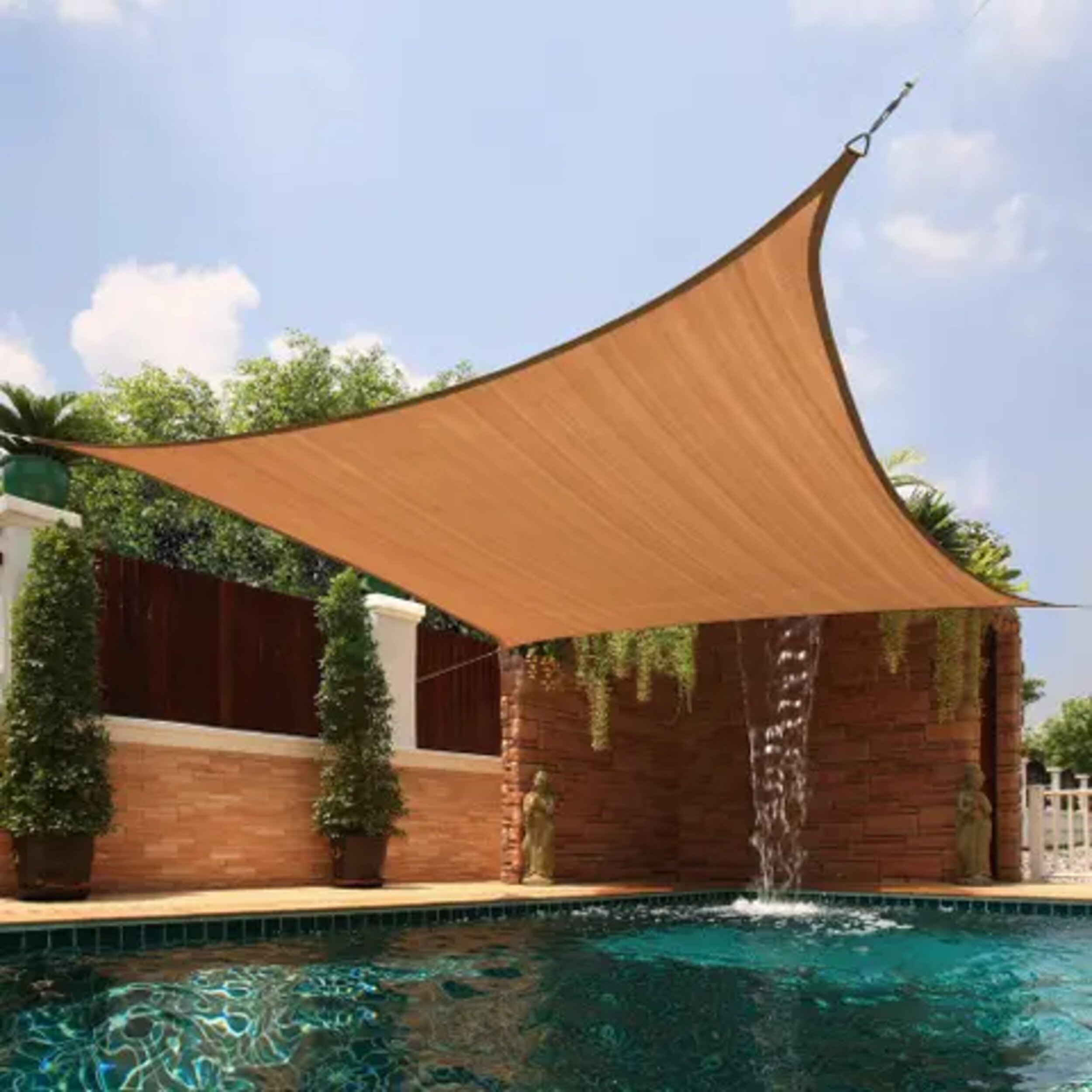 Sun Shade Sail Patio Outdoor Canopy Pool UV Block Cover Triangle Square Shade B 
