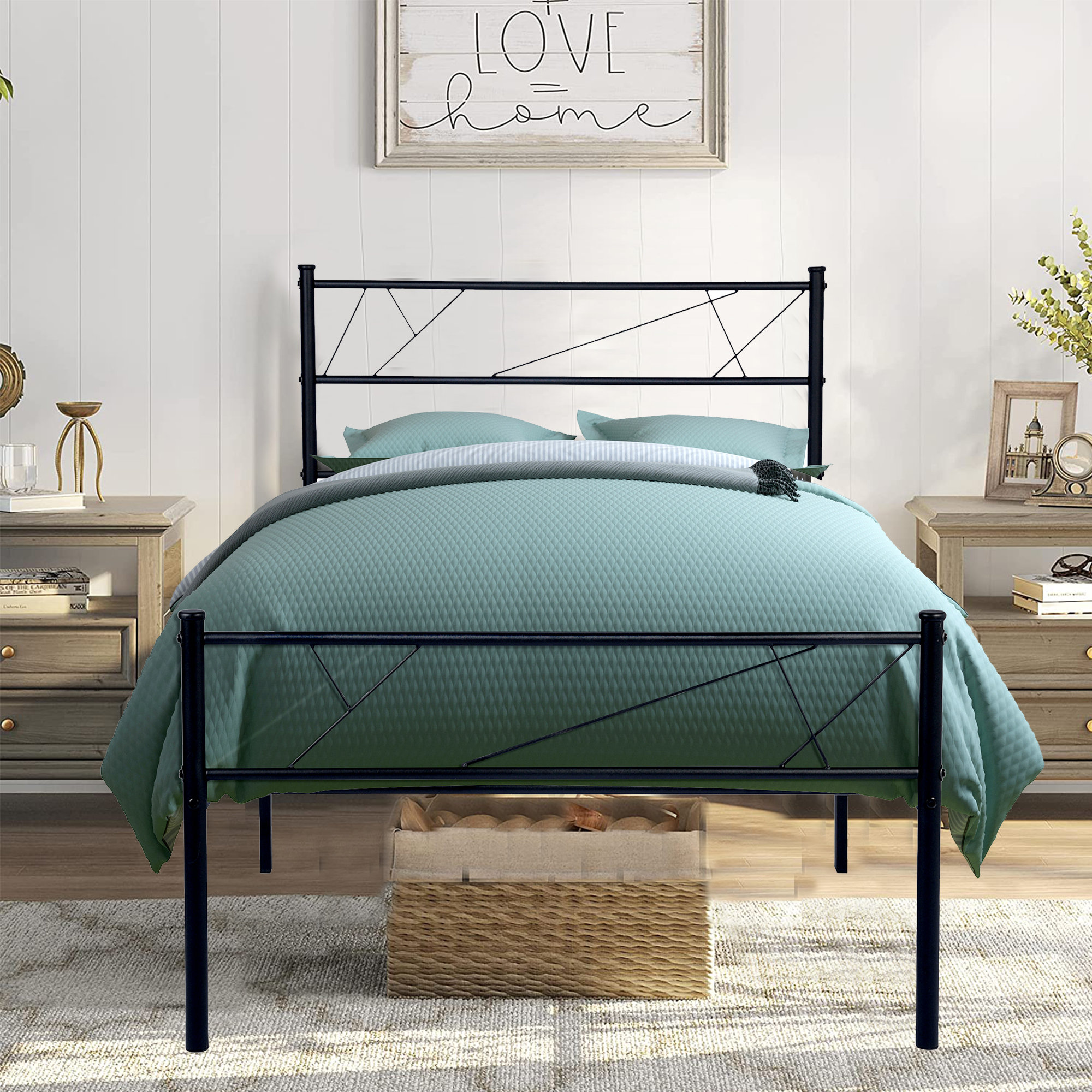 Ebern Designs Jamesville Metal Bed Wayfair