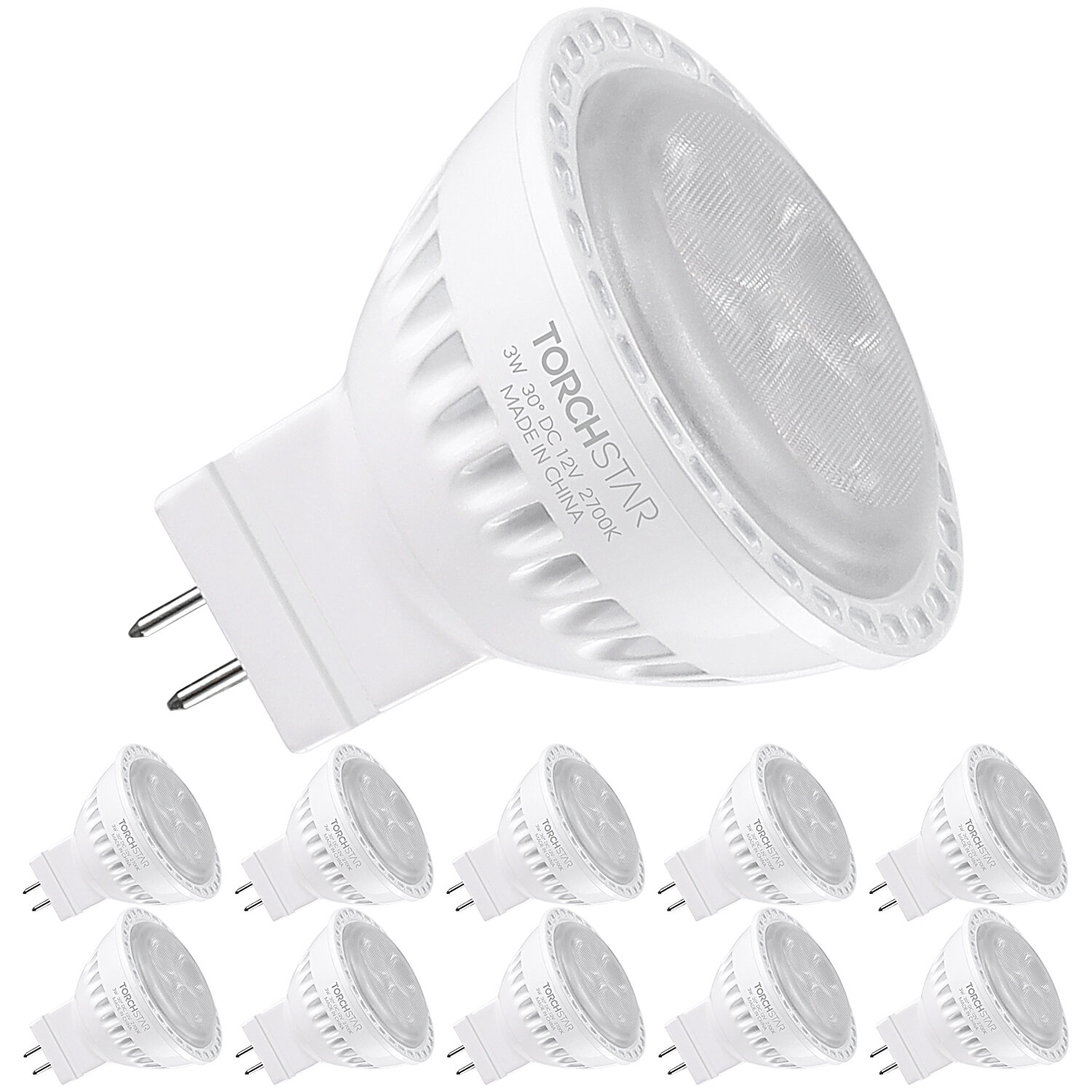 Mini Small GU10 2W LED MR11 Halogen Replacement Light Bulb 35mm Warm Cool White 