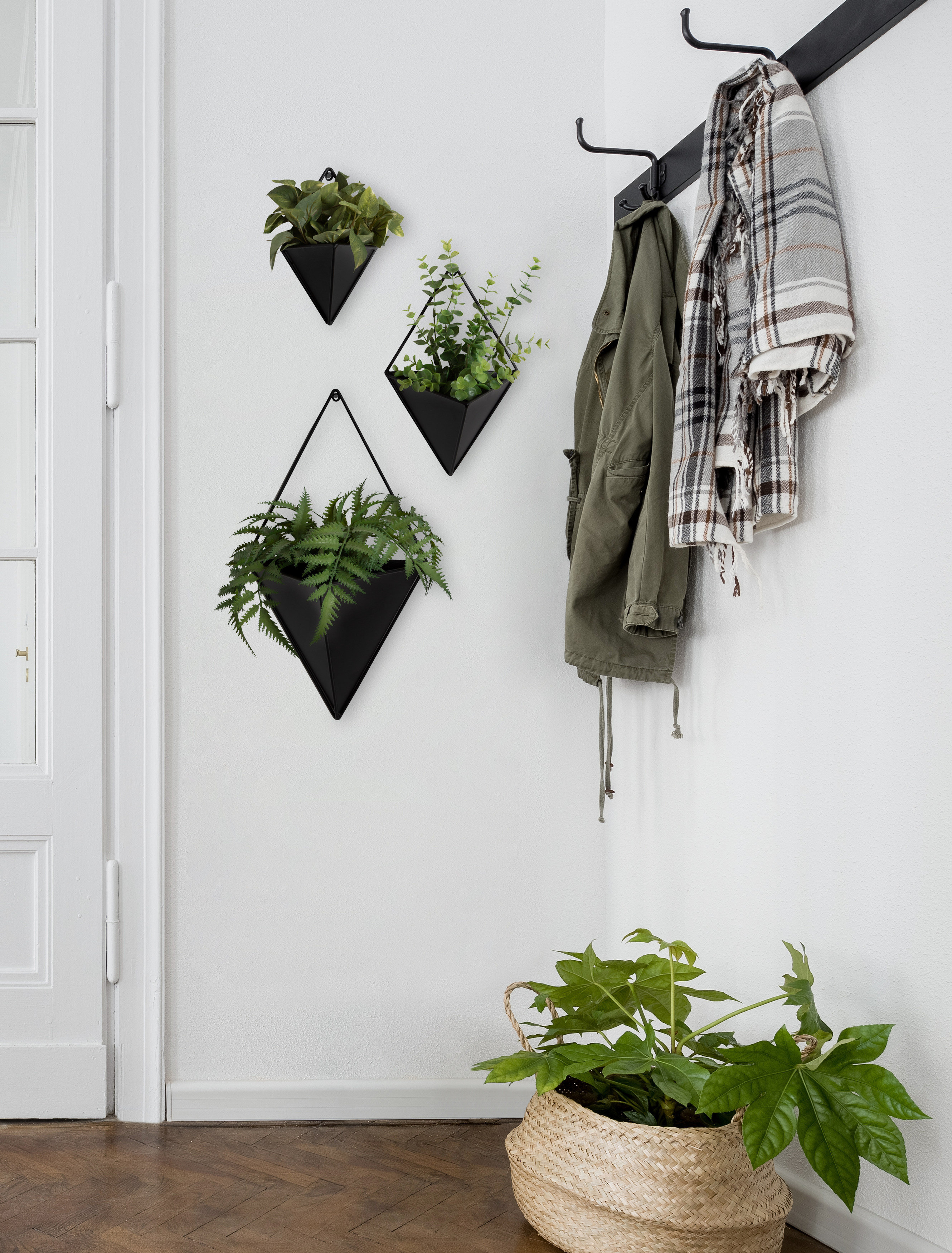 Ivy Bronx Anding 3-Piece Metal Wall Planter Set & Reviews | Wayfair
