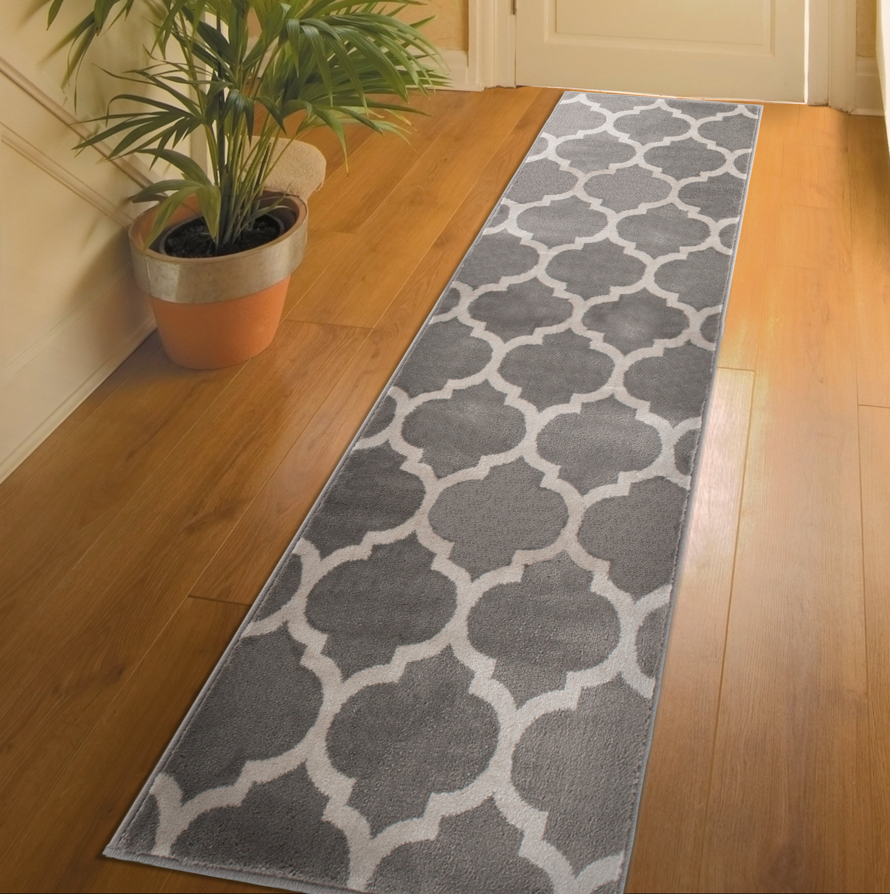 Willa Arlo Interiors Runner Ashwood Geometric Gray Area Rug & Reviews