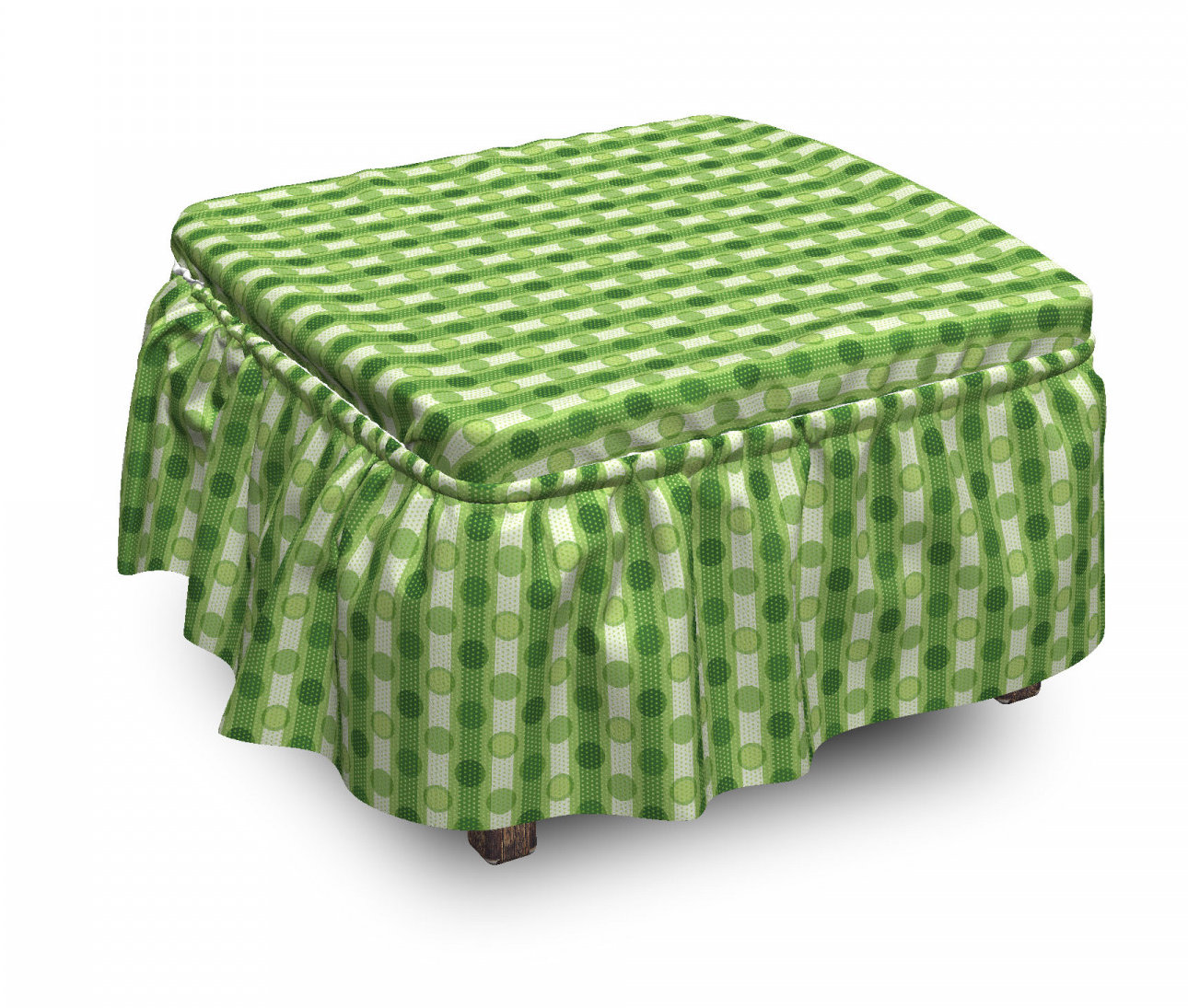 East Urban Home Circles Ottoman Slipcover Wayfair