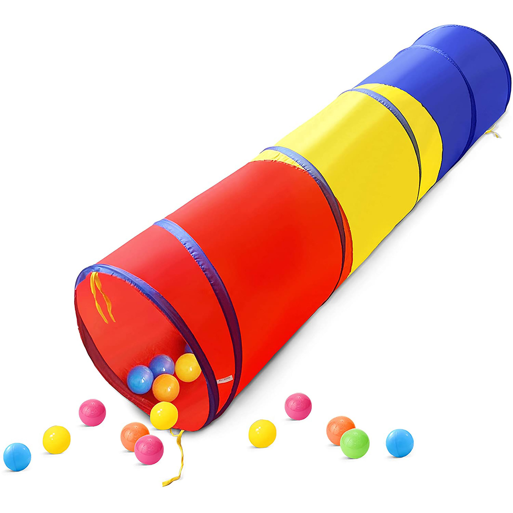 wilwolfer 5'11" x 1'7" Indoor/Outdoor Polyester PopUp Play Tunnel with