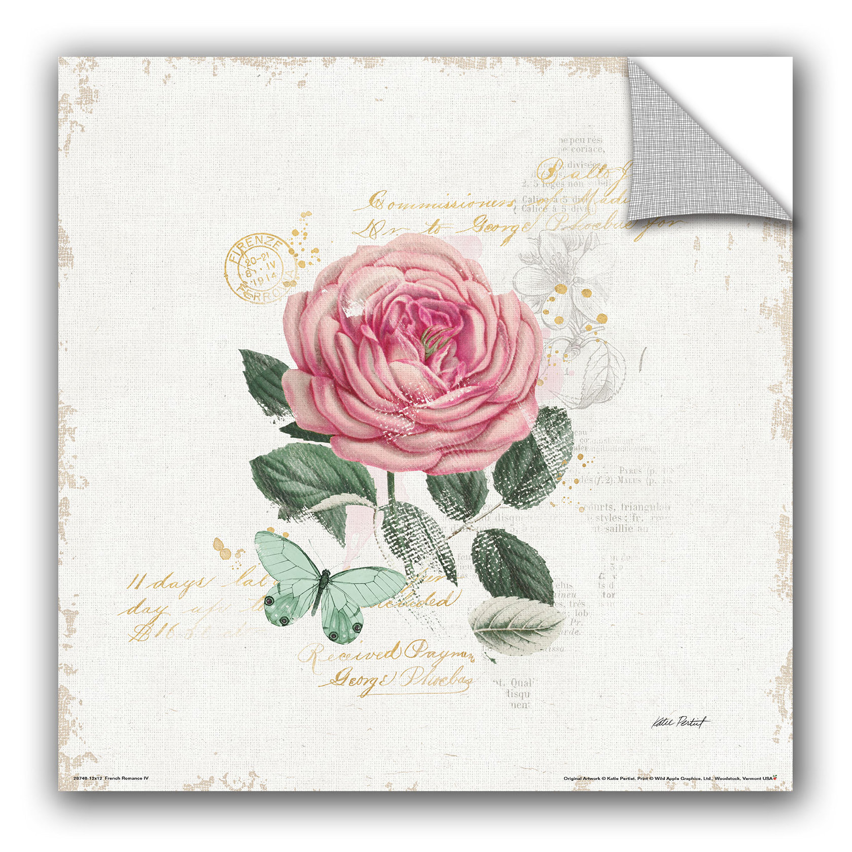 Red Barrel Studio® Hartling French Romance III Removable Wall Decal