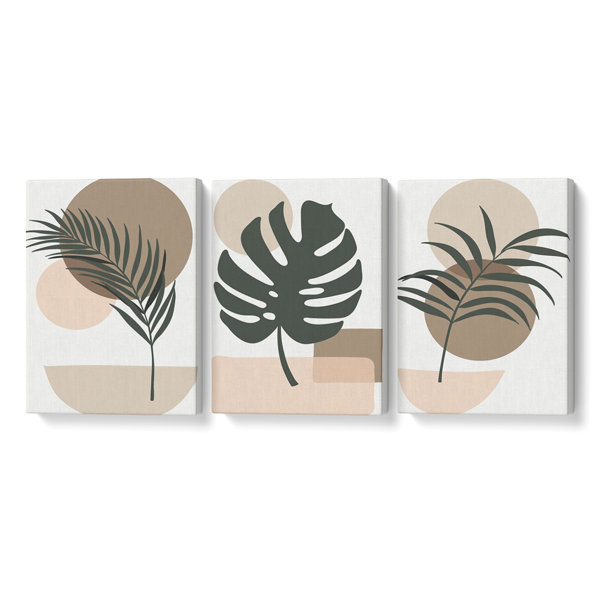 Bay Isle Home 3 Piece Wrapped Canvas Art Prints Set | Wayfair.co.uk