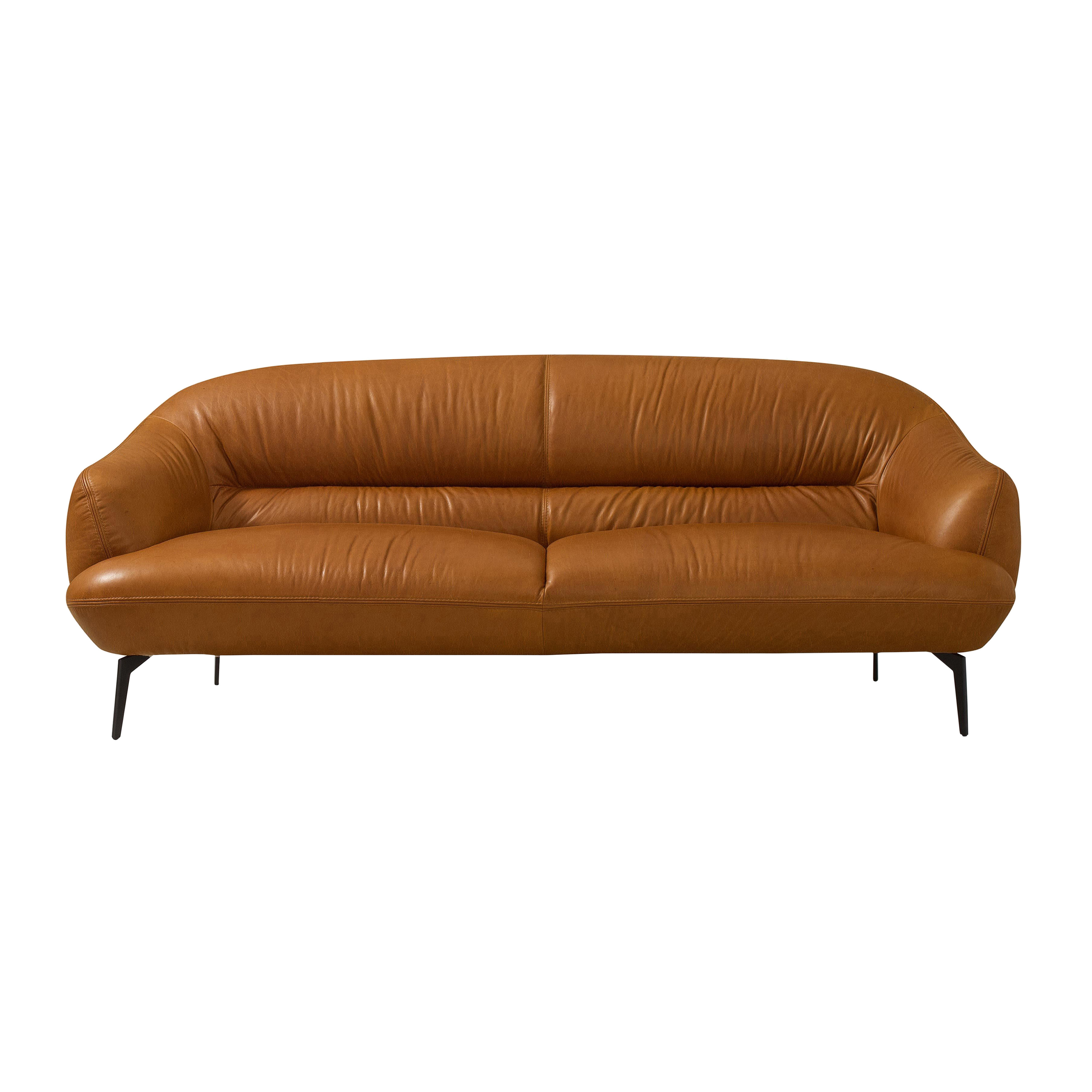 A&J Homes Studio 65.6'' Leather Loveseat Wayfair