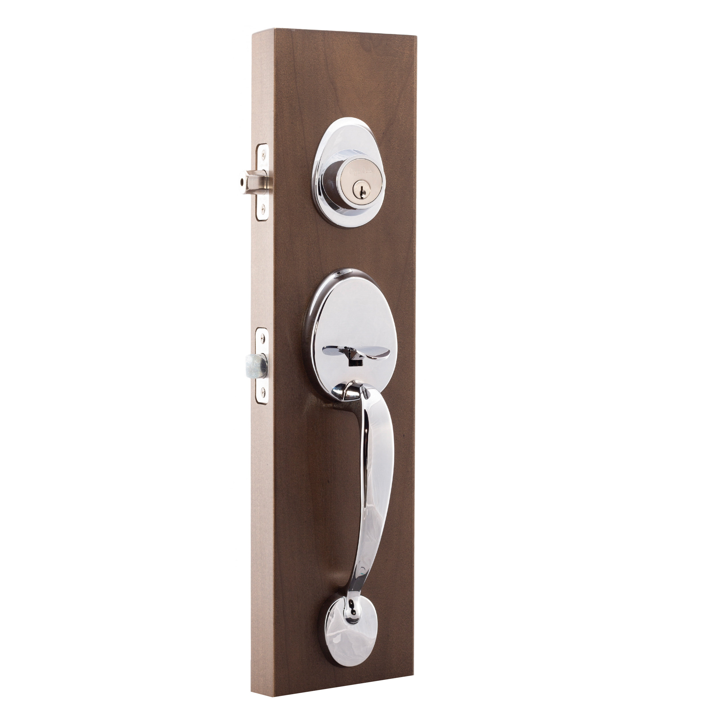 Copper Creek Handleset with Single Cylinder Deadbolt and Door Knob and